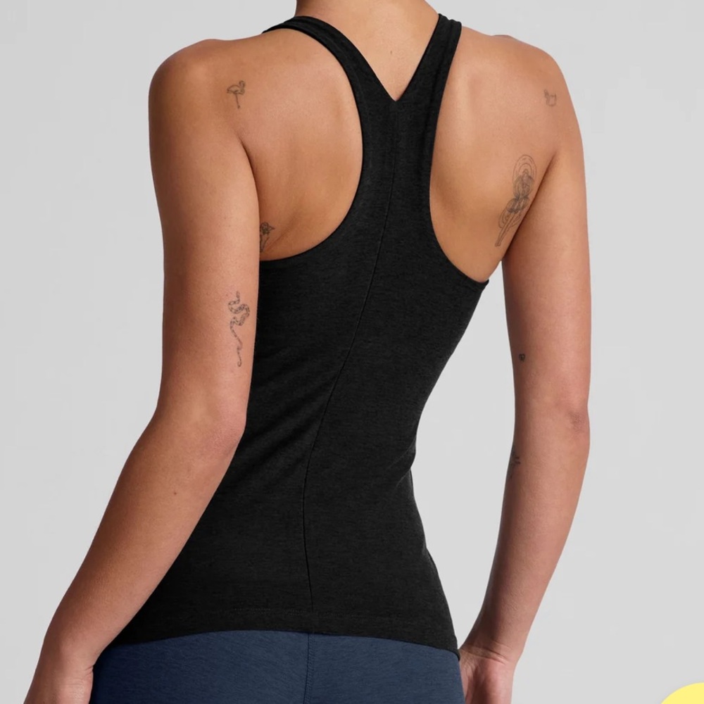 Beyond Yoga Charcoal Black Racerback Tank